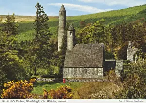 Glendalough Prints: St. Kevins Kitchen, Glendalough, County Wicklow