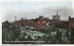 Purchase Prints: St. Louis Worlds Fair - Busch Place with mammoth plant in ba