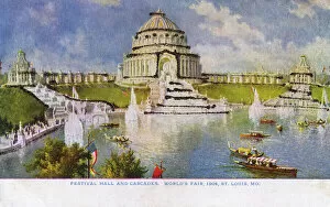 Exposition Collection: St. Louis Worlds Fair - Festival Hall and Cascades