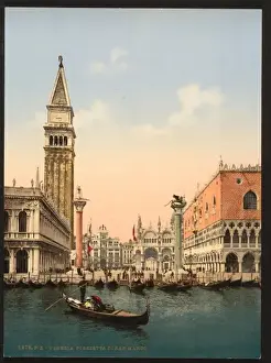St. Marks Place with campanile, Venice, Italy