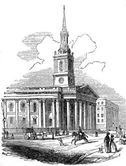 Images Dated 10th January 2005: St. Martin s-in-the-Fields, London, 1842
