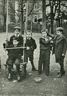 Orphanage Prints: St Martins Waifs and Strays Home, Surbiton - Playground