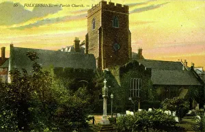 Crenellated Prints: St Mary and St Eanswythe Church, Folkestone, Kent