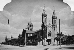 Galveston Prints: St Marys Cathedral, Galveston, Texas, USA