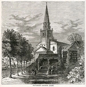 Images Dated 1st February 2019: St Marys Church, Battersea 1790