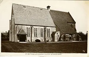 Worcestershire Prints: St Matthias & St George Church, Astwood Bank, Worcestershire