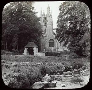 Cemetery Prints: St Mawgan-in-Meneage Church, near Helston, Cornwall