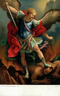 Michael Collection: St Michael Archangel by Guido Reni