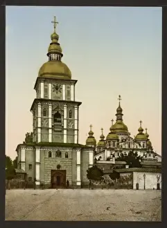 Kiev Prints: St. Michael Monastery, Kiev, Russia, (i. e. Ukraine)