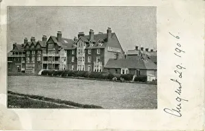 Margate Prints: St Mildreds Hotel & Tennis Court, Westgate-on-Sea, England