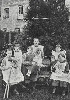Pair Prints: St Nicholas Home for Crippled Children, West Byfleet, Surre