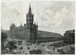 Pancras Collection: St. Pancras Railway Station, London 1895