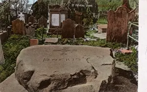 Gravestones Prints: St Patricks Grave, Downpatrick, Co. Down, Northern Ireland