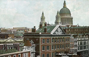 Pauls Collection: St Paul's Cathedral and The Times Newspaper Office, London