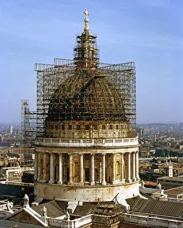 Undergoing Prints: St Pauls Cathedral undergoing renovation, London