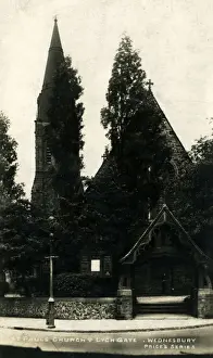 Walsall Prints: St Pauls Church & Lychgate, Wednesbury, Staffordshire