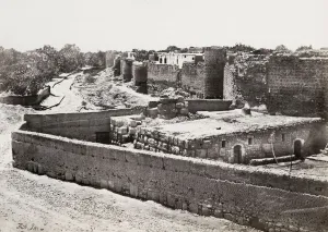 Rampart Prints: St Pauls Wall Daamascus, Syria. Francis Frith, 1857