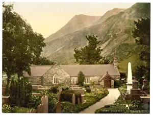 Llanberis Prints: St. Peris Church, Llanberis, Wales