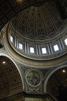 St. Peters Basilica. Dome built by Giacomo della Porta (154