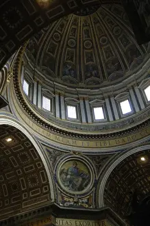 Medallion Prints: St. Peters Basilica. Dome built by Giacomo della Porta (154