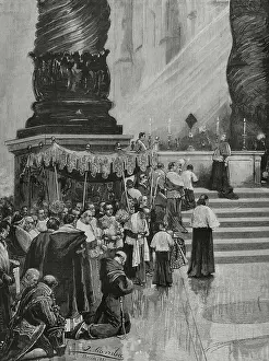 Peters Prints: St. Peter's Basilica. Purification ceremony of great Altar