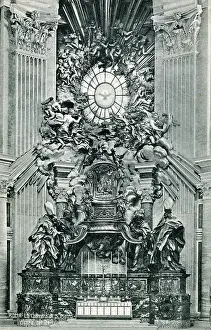 Peters Prints: St. Peter's Chair - St. Peter's Basilica Vatican City, Rome