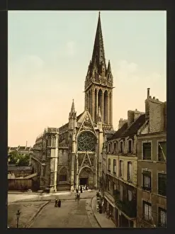 Caen Prints: St. Pierre church, Caen, France