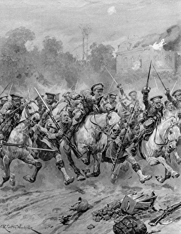 Quentin Gallery: St Quentin stirrup-charge 1914