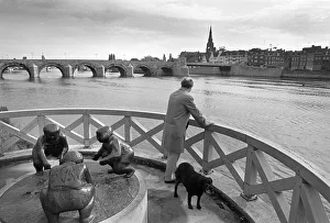 St. Servatius Bridge across the River Meuse in Maarstricht