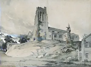 Rendering Prints: St. Stephens Church, Cohasset, Massachusetts. Perspective r