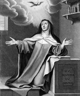 St Teresa of Avila as supplicant