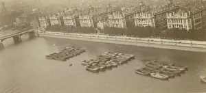 Thomass Prints: St Thomass Hospital and Westminster Bridge - Aerial photogr