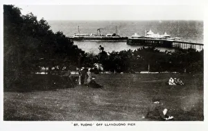Steamship Prints: St Tudno of the LNWSC - off Llandudno Pier
