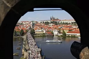 Images Dated 23rd August 2012: St. Vitus Cathedral and Charles Bridge, Prague