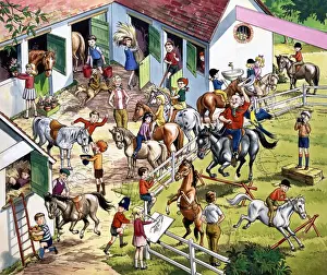 Stable scene (with hidden objects)