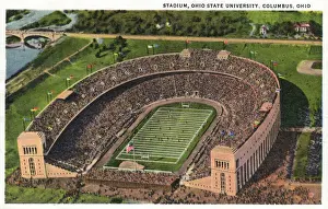Columbus Prints: Stadium, Ohio State University, Columbus, Ohio, USA