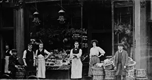 Assistants Prints: Staff of Fowlers, 56 Marylebone Lane, London