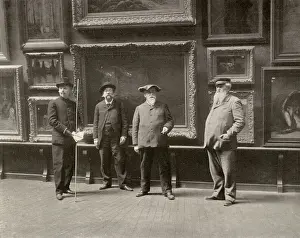 Exhibits Prints: Staff at Paris Salon, 1902