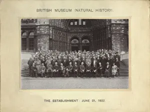 Photo Prints: Staff photograph, 1922 (version with mount)