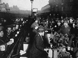 Staff of the Soldiers Free Buffet at Charing Cross, WW1