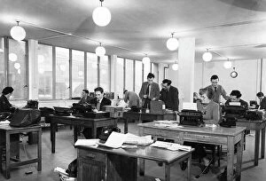 Documents Collection: Staff at work, office of Daily Worker newspaper, London