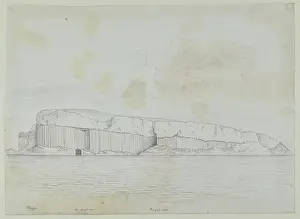 Caves Prints: Staffa in profile