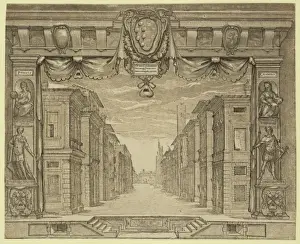 Chiaroscuro Prints: Stage design for L Ortensio, 1589
