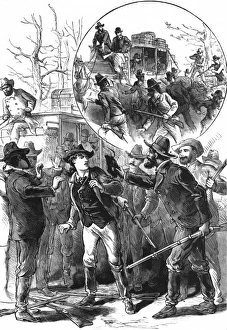 Stagecoach robbery by women bandits Stagecoach robbery by women bandits