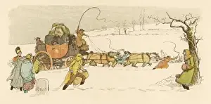Stagecoach in Snow