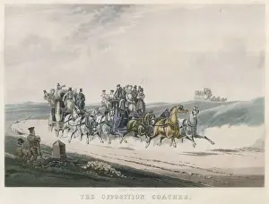 Appears Prints: Two Stagecoaches Race