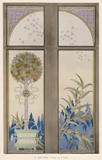 Strewn Prints: Stained Glass Design