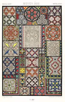 Dufour Prints: Stained glass, painted glass and Grisaille windows from the Midd