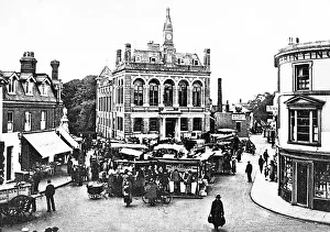 Staines Prints: Staines Market Square early 1900s