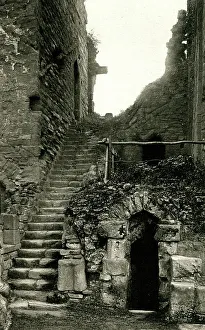 Stair Prints: Stair to Wall Walk and south east tower, Goodrich Castle
